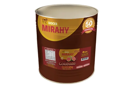 Lata de goiabada cremosa de 10 kg