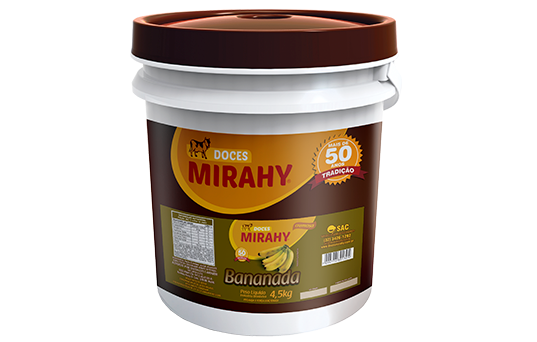 Bananada Cremosa 4,5kg - Caixa 2un