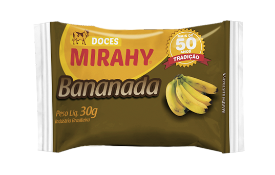 Bananada Barra 30g - Caixa 70un