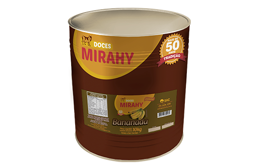 Bananada Cremosa 10kg - Caixa 2un