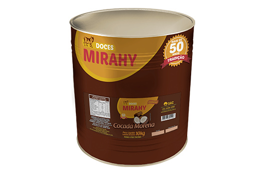 Cocada Morena Cremosa 10kg - Caixa 2un