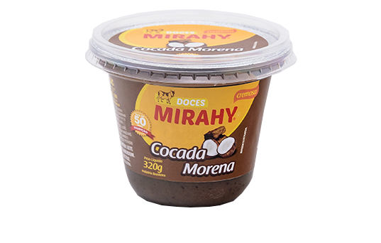 Cocada Morena Cremosa 320g - Caixa 6un
