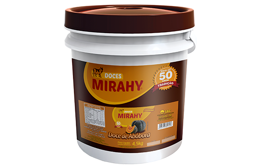 Doce de Abóbora Cremoso 4,5kg - Caixa 2un