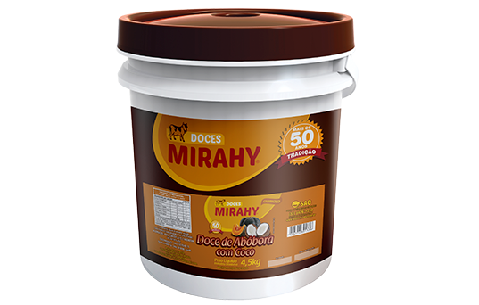 Doce de Abobora com Coco Cremoso 4,5kg - Caixa 2un