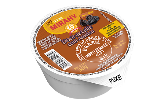 Doce de Leite com Ameixa Cremoso 50g - Caixa 50un
