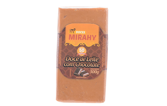 Doce de Leite com Chocolate Barra 300g - Caixa 8un