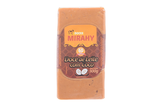 Doce de Leite com Coco Barra 300g - Caixa 8un