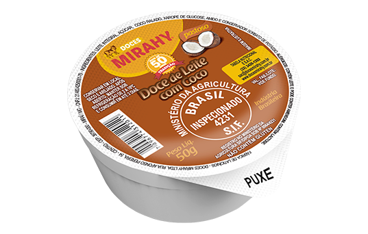 Doce de Leite com Coco Cremoso 50g - Caixa 50un