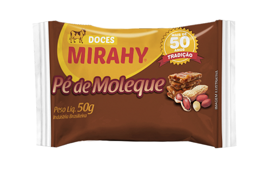 Pé de Moleque Barra 50g - Caixa 50un
